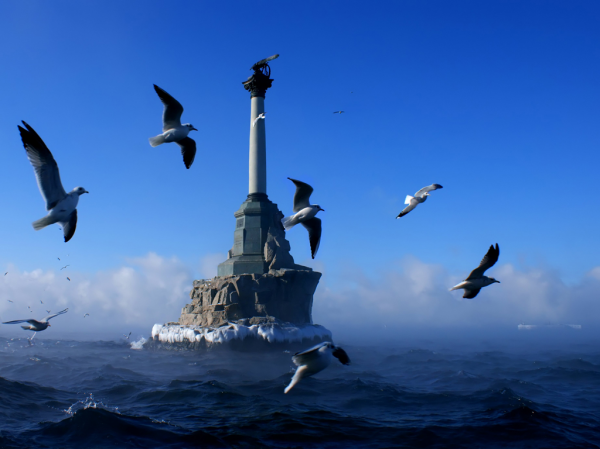 Памятник затопленным кораблям 1